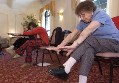 Sit and Be Fit exercise class for seniors