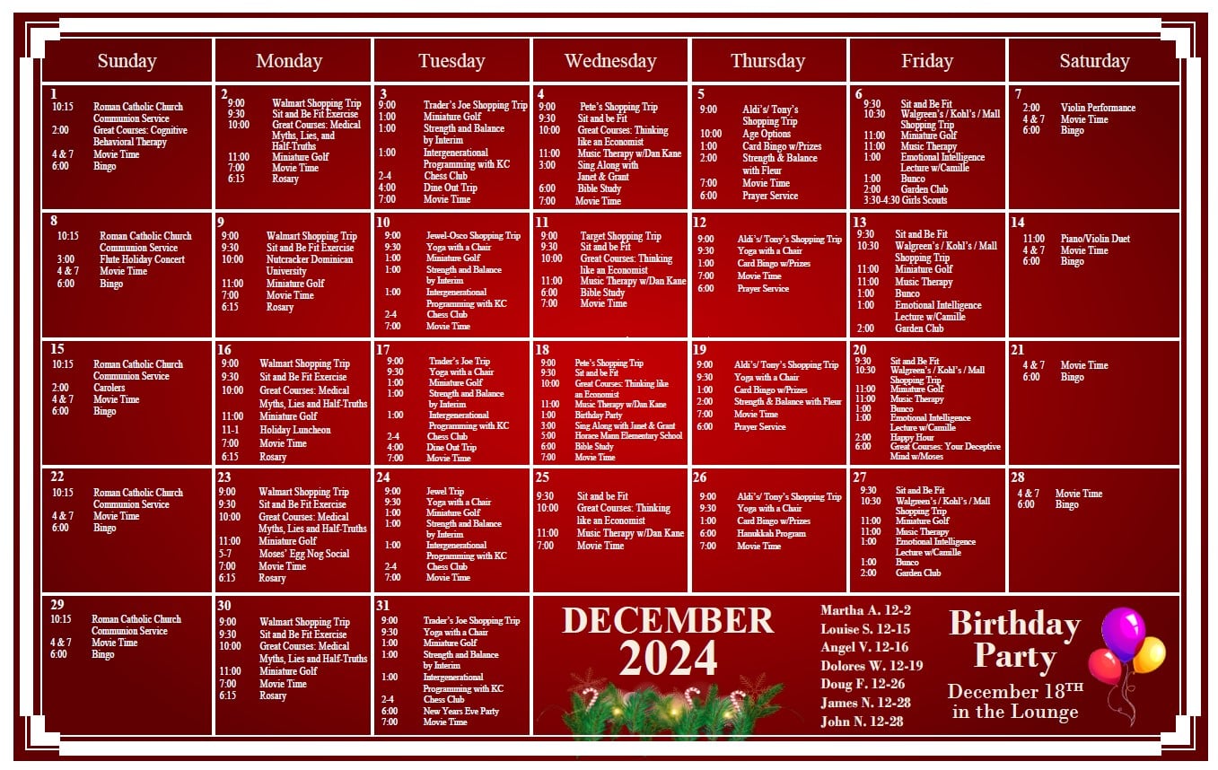 December Calendar